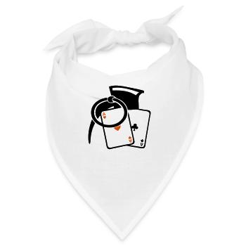 Granaten poker Karte as - Bandana - Weiß - Vorne