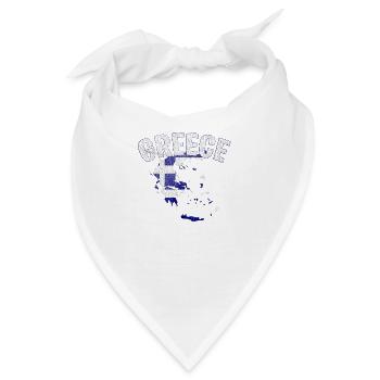 Griechenland - Bandana - Weiß - Vorne