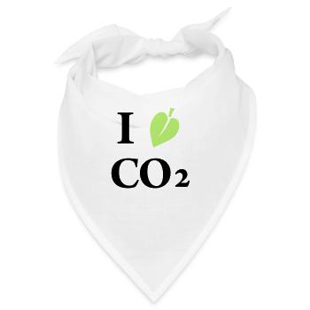 i love co2 - Bandana - Weiß - Vorne