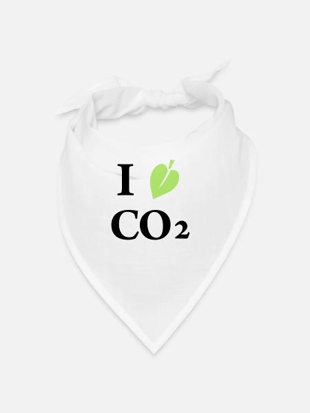 i love co2 - Bandana - white