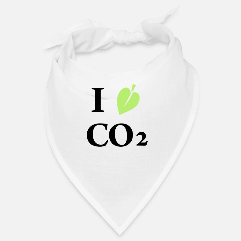 i love co2 - Bandana - blanc