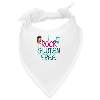 Ich schaukele das freie Gluten - Bandana - Weiß - Vorne
