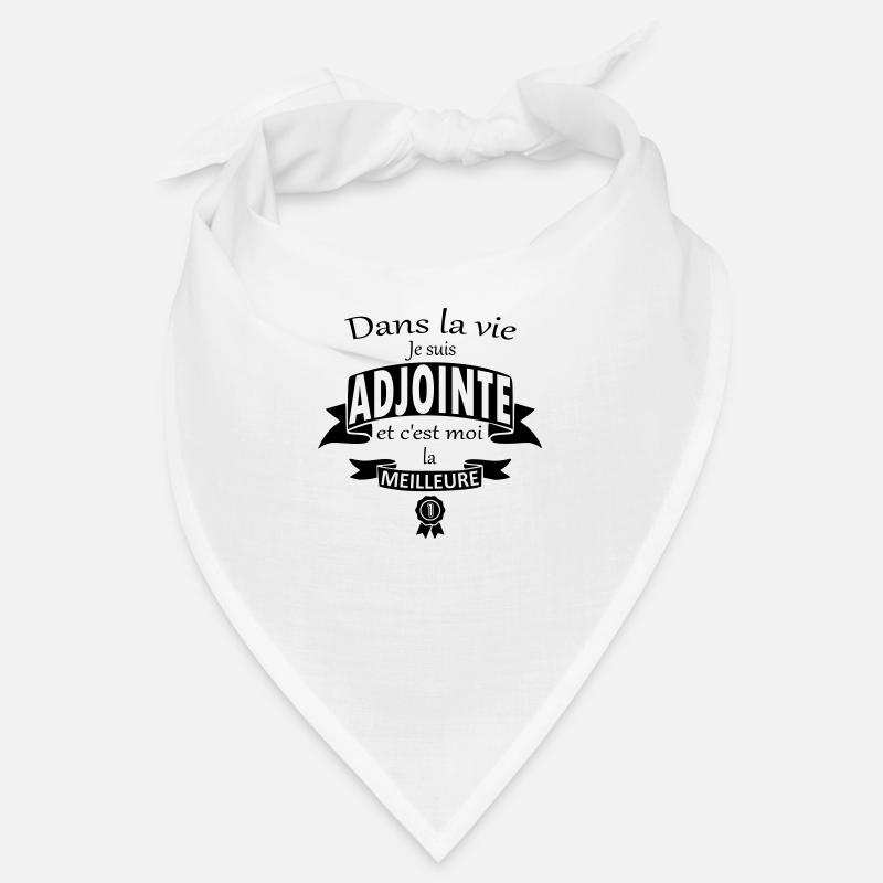 ADJOINTE MEILLEURE - Bandana - blanc
