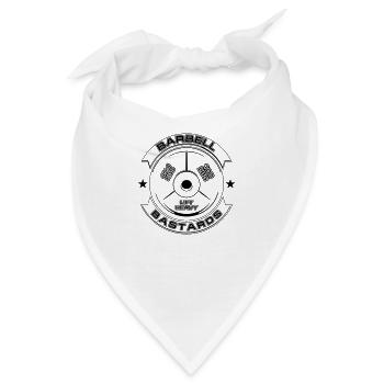 Barbell Bastards Lift Heavy - Bandana - Weiß - Vorne