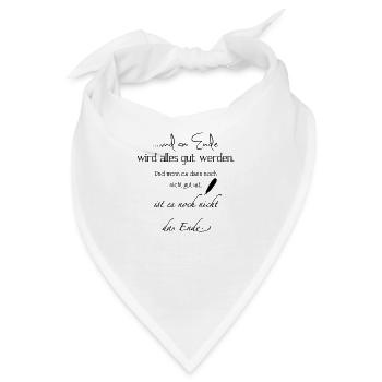 lustiger spruch witzige Sprüche coole sprüche feel - Bandana - Weiß - Vorne