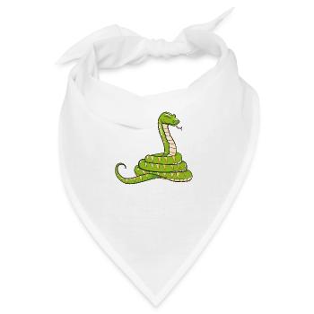 Schlange - Bandana - Weiß - Vorne