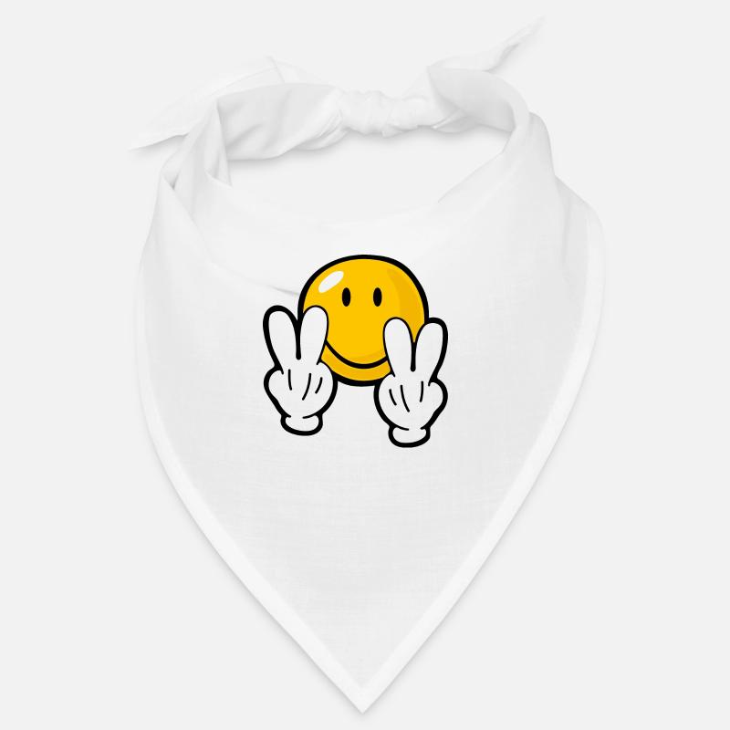 Smiley Confident - Bandana - white