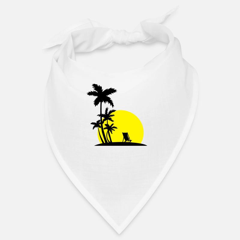 Paradise - Palm trees and sunset Bandana