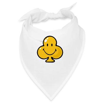 Smiley Clubs - Bandana - Weiß - Vorne