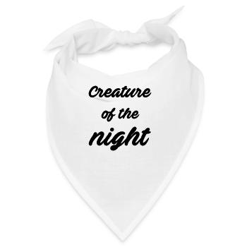 Creature of the night - Bandana - Weiß - Vorne
