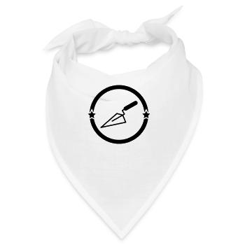 Fliesenleger / Bau / Fliesen / Maurer - Bandana - Weiß - Vorne