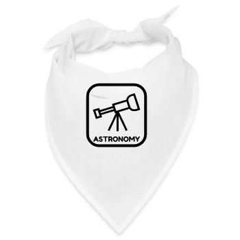 Astronomie / Astronom / Astronomy / Astronomer - Bandana - Weiß - Vorne