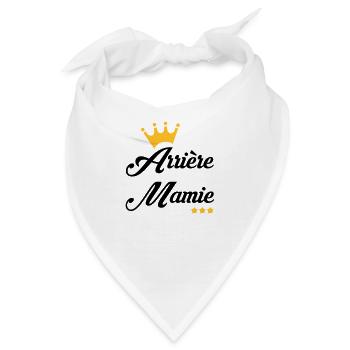 Großmütter / Oma / Mami / Großmutter / Mamy - Bandana - Weiß - Vorne