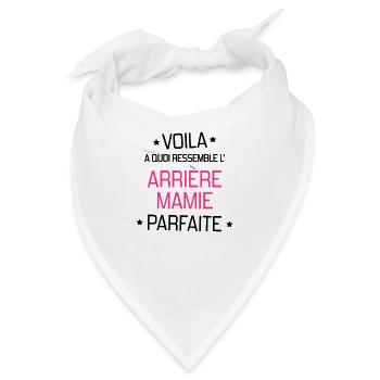 Großmütter / Oma / Mami / Großmutter / Mamy - Bandana - Weiß - Vorne