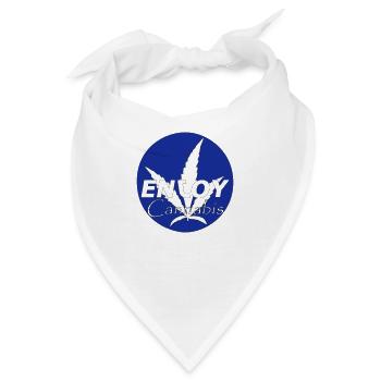 ENJOY CANNABIS - Bandana - Weiß - Vorne