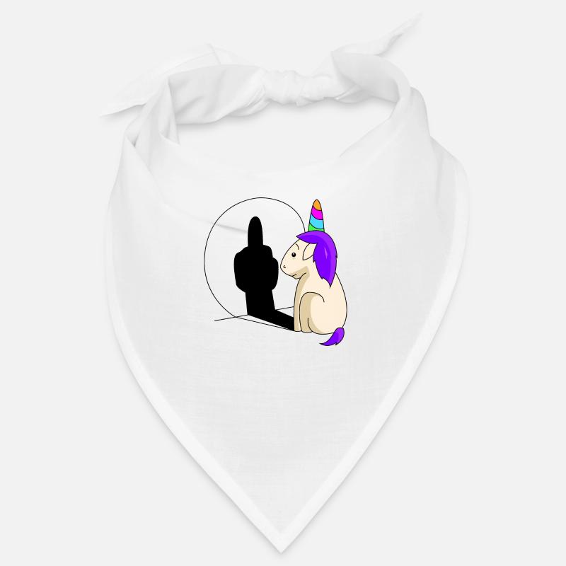 lustiges Freches Einhorn Schatten Mittelfinger Bandana