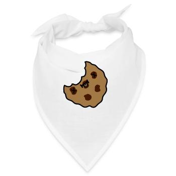 totes plaetzchen stueck - Bandana - Weiß - Vorne