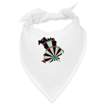Dartboard Bayern - Bandana - Weiß - Vorne