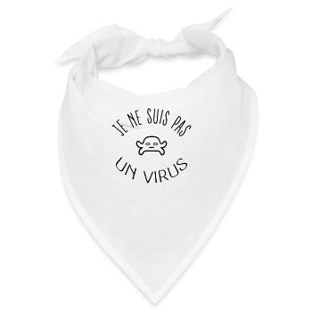 Ich bin kein Virus - Bandana - Weiß - Vorne