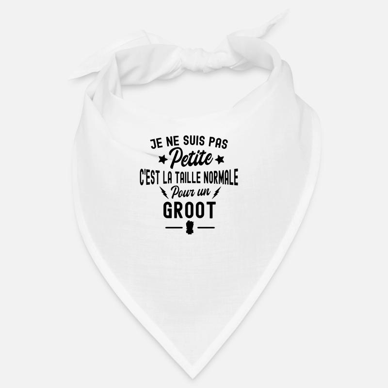 je ne suis pas petite cest la taille pour un groot Bandana