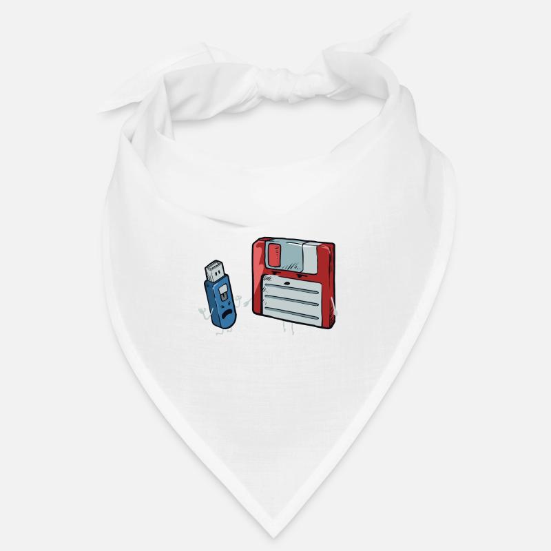 Diskette & USB Stick Geschenk für Computer Nerds Bandana