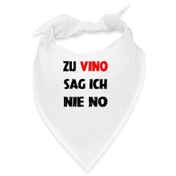 Vino Wein Wein Beer - Bandana - Weiß - Vorne