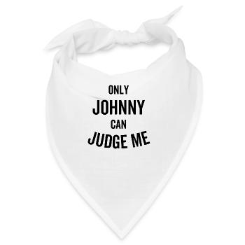 Nur Johnny kann mich beurteilen - Bandana - Weiß - Vorne