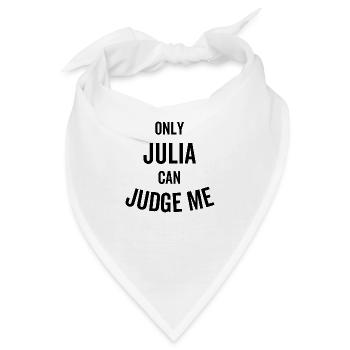 Nur Julia kann mich beurteilen - Bandana - Weiß - Vorne