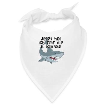 Jetzt hol ich mir die 1. Klasse - Bandana - Weiß - Vorne