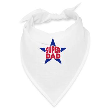 Super Papa Star - Bandana - Weiß - Vorne