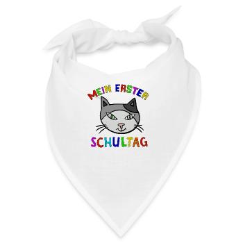 Erster Schultag - Bandana - Weiß - Vorne