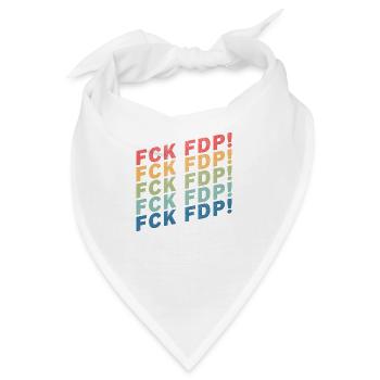 FCK FDP - Bandana - Weiß - Vorne