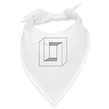 optische illusion 15 - Bandana - Weiß - Vorne
