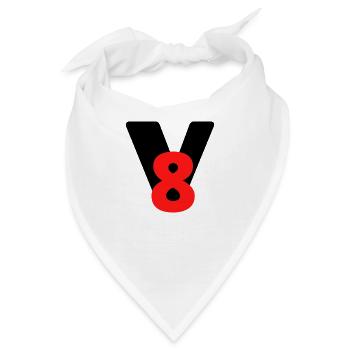 V8 - Bandana - Weiß - Vorne