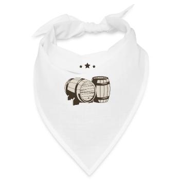 Bierfässer Bier Sterne - Bandana - Weiß - Vorne