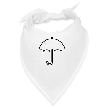 Regenschirm - Bandana - Weiß - Vorne