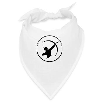 Bogenschießen Bogen Pfeil Archery Zielscheibe - Bandana - Weiß - Vorne