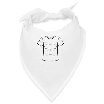 T-shirt - Bandana - Weiß - Vorne