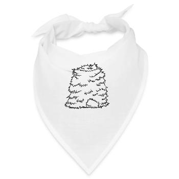 Strohberg Heuhaufen Design - Bandana - Weiß - Vorne