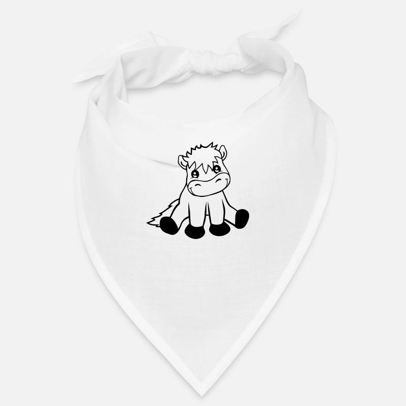Friendly seated horse Bandana