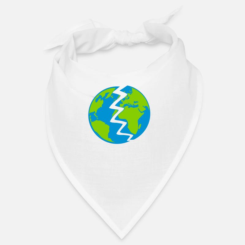 Conception de la Terre détruite - Bandana - blanc