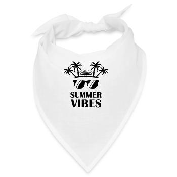 Summer Vibes - Bandana - Weiß - Vorne
