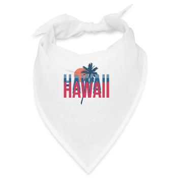 Hawaii - Bandana - Weiß - Vorne
