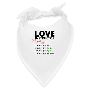 Love Instructor erste Lektion kostenlos - Bandana - Weiß - Vorne