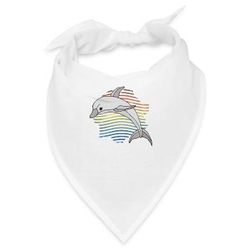 Delfin - Bandana - Weiß - Vorne