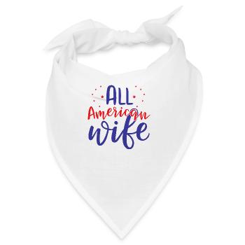 Alle amerikanischen Ehefrauen - Bandana - Weiß - Vorne