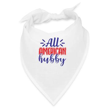 All American Hubby - Bandana - Weiß - Vorne