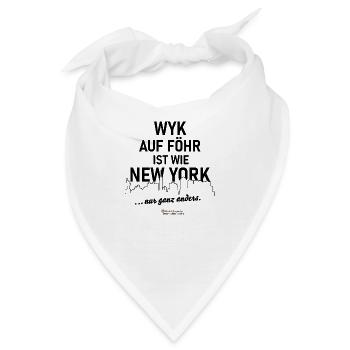 Wyk auf Föhr - Bandana - Weiß - Vorne