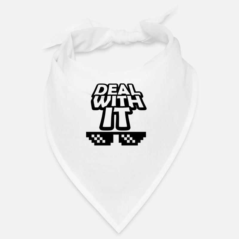 Text Deal with it Bandana