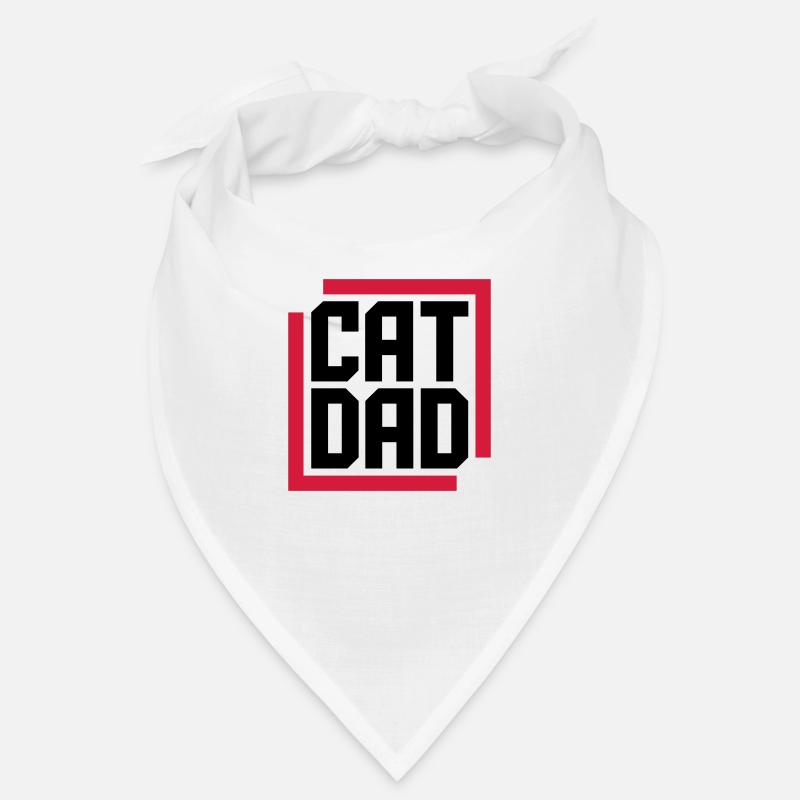 Cat Dad Logo Design Bandana